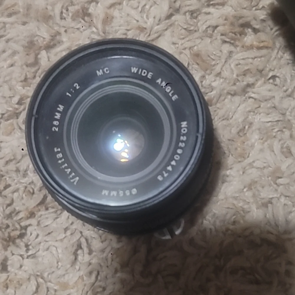 Vintage Vivtar MC 1:2 28mm camera 📷 lens wide angle